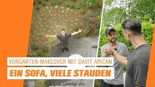 Vorgarten-Makeover mit Davit Arican: Ein Sofa, viele Stauden! 