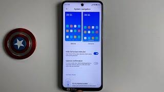 How to hide the System Navigation Bar on Xiaomi Redmi Note 9 Pro Android 11