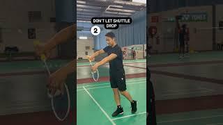 #Badminton drive serve like a #boss ‍‍ #badmintonserve