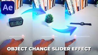 Object Change Slider Effect in After Effects - After Effects Tutorial | No Plugins