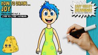 How to Draw JOY 🟡 (Inside Out 2) | Easy Step-By-Step Drawing Tutorial