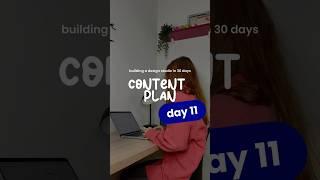 Building a Design Studio in 30 Days | DAY 11 | Content Plan 