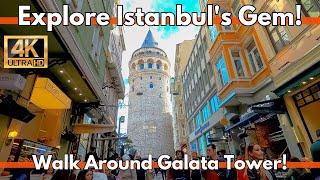 Exploring Galata Tower | A 4K UHD Istanbul Walking Tour