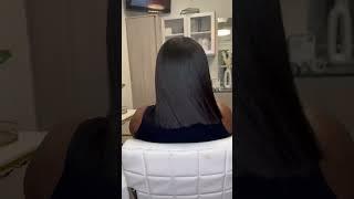 FRESH RELAXER & CUT #relaxedhair #bobcut #healthyhair