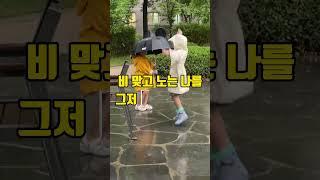 엄마 비올때 인상쓰지 마세요! 아이의 놀이는 본인이 주체합니다 ㅎ