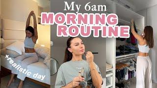 6 AM ROUTINE WITH A REALISTIC DAY | Krissy Cela