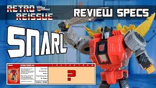 Review Specs - SNARL - Studio Series 86