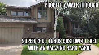 Awesome House Walkthrough: 1980s 4 Level Custom Home with an Amazing Back Yard