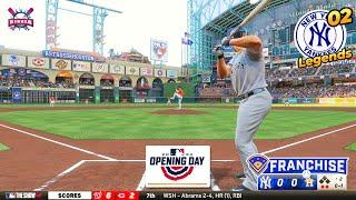 MLB The Show 24 N.Y. Yankees LEGENDS vs Astros | Opening day | Franchise #2 - Gameplay PS5 4K 60fps