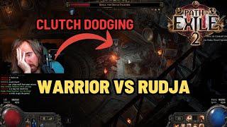 PATH OF EXILE 2 WARRIOR CLUTCH DODGING vs RUDJA... MY MOST DEATHS IN A BOSS FIGHT