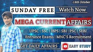 SUNDAY MEGA CURRENT AFFAIRS | TODAY'S CURRENT AFFAIRS | Daily Current Affairs 2020 | Daily News 2020