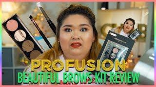 !!FIRST IMPRESSION!! **NEW** PROFUSION BEAUTIFUL BROWS KIT REVIEW || JUST CHAB