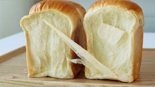 Amazing chewy texture! Chewy, moist milk bread recipe (measuring cup, hand kneading)