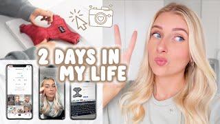 2 days in my life working 2 jobs  (self-employed) vlog!