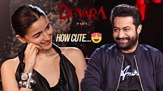 Alia Bhatt Superb Fun Chit Chat With NTR About Devara | Karan Johan | Janhvi Kapoor | Daily Culture