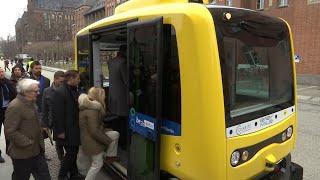 Testlauf der BVG: Fahrerlose Busse in Berlin