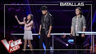 Leonor, Dayron y Rocío cantan 'Ángel caído' | Batallas | La Voz Kids Antena 3 2021