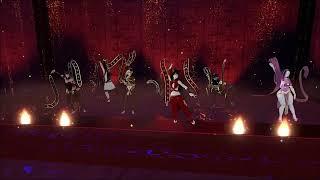 VR Dance Academy Belly Dance Performance 2024 | VRDA Belly Dance Troupe Ribbon Dance | #VRChat