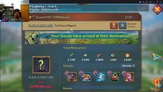 Always scout twice when attacking,  LORDS Mobile