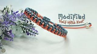 DIY Macrame Bracelet Modified Half Hitch Knot| Macrame Bracelet Tutorial