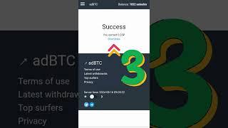 adBTC earning from shortlink | adBTC earning website | adBTC Crypto earning #money  #earnmoney