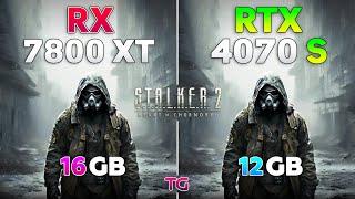 S.T.A.L.K.E.R. 2 - RTX 4070 SUPER vs RX 7800 XT | 1080p | 1440p | 4K