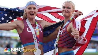 USA's Nageotte & Morris balance friendship with rivalry en route to pole vault medals | NBC Sports