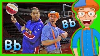 Learn Letters for Toddlers with Blippi and the Globetrotters | The Letter B