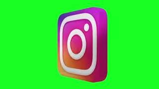 Instagram NEW Logo Green Screen Animated 3D240p