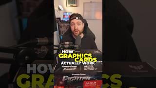 How do graphics cards actually work?!  #gpu #nvidia #amd #graphicscard #pcgaming #gaming #pcbuild