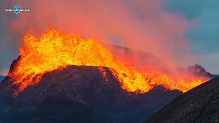 ICELAND VOLCANO ON FULL FORCE-MOST AWESOME VIEW ON EARTH-Iceland Volcano Eruption 2021