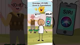 Grandpa Lost in Translation VS (SIRI)/ Hilarious Stickman Animation joke #trynottolaugh #standup