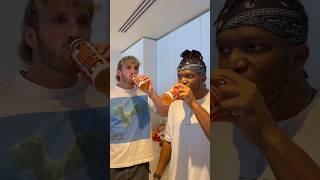 Logan Paul & KSI try new Fried Chicken PRIME flavour #ksi #primehydration #prime #loganpaul #viral
