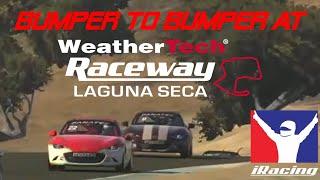 Racing Mazdas at Laguna Seca in iRacing with eRacing Academy - "Quarantine Nights" Event