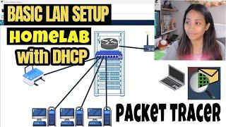 Basic LAN Setup with DHCP|  Packet Tracer Homelab Ep1