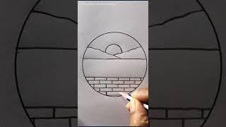 #circle #scenery #drawing #easily #tutorial #nature #life #cute #love #viral #art #reels