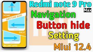 redmi note 9 pro max navigation gestures || redmi note 9 pro navigation button