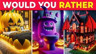 Would You Rather...? Build Your Dream House  Halloween Edition | Hardest Choices! Moca Quiz