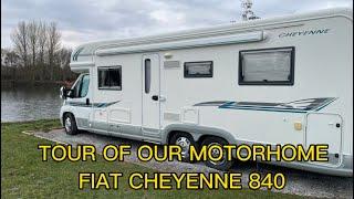 TOUR of our Motorhome, FIAT CHEYENNE 840SE #vanlifeuk