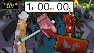 We raced to get the HIGHEST TOTAL LEVEL in one hour.. August RSPS (BIG GIVEAWAY)