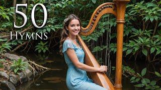 50 Most Beautiful Hymns about Jesus  Harp  NO REPEATS