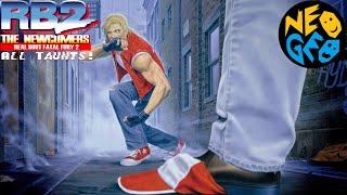 Real Bout Fatal Fury 2: The Newcomers - All Taunts! (Neo-Geo)