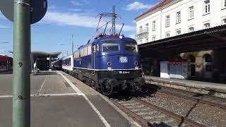 BR.110 428 mit Pfiff in Reutlingen