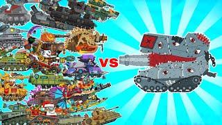 TANK COMBAT WAR BATTLE NEW ALL TANK  VS TANK 1 BOSS TANK  BATTLE 2023