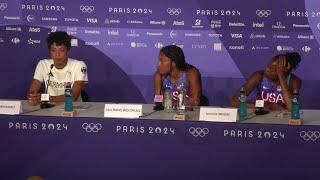 Tara Davis-Woodhall Jumps To Olympic Gold Medal For USA [Press Conference]