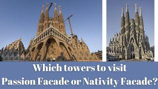 Nativity Facade at Sagrada Familia - this is how it look like from the top