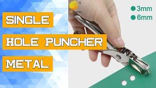 Single Hole Puncher Metal 3mm/6mm Pore Diameter Punch Pliers Hand Paper Scrapbooking Punches