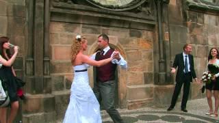 Wedding dance in Prague