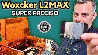 Super precise with 0.08 square spot Laser engraver for wood engraving and cutting. Woxcker L2MAX 10W