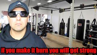 if you make it burn you will get strong // US Marine DI now CPT & Gym Boot Camp Owner